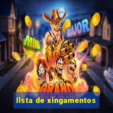 lista de xingamentos